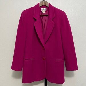 Vtg Women's Pink Wool Coat 6 Quiet Luxury Preppy Coquette Feminine Heritage